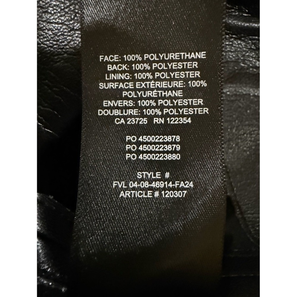 Wilfred Belcanto Black Vegan Leather High-Low Midi Dress Size 4 Minimalist - Picture 12 of 12